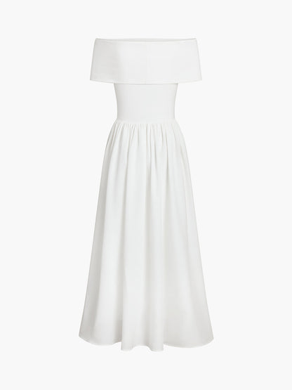 Robe Longue Femme Élégante Dos Nu avec Jupe Flottante