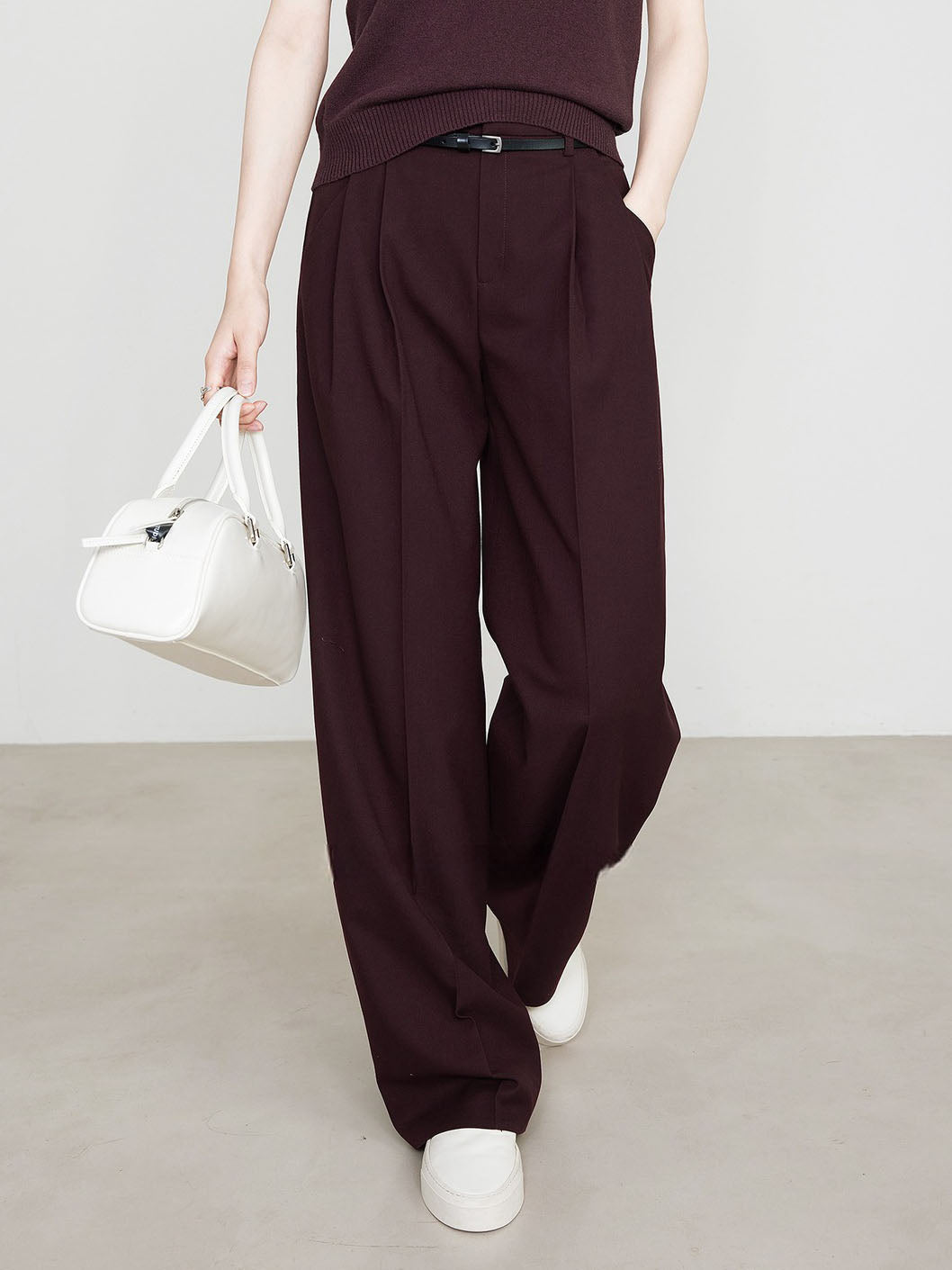 Pantalon Chino Rouge Élégant pour Femme