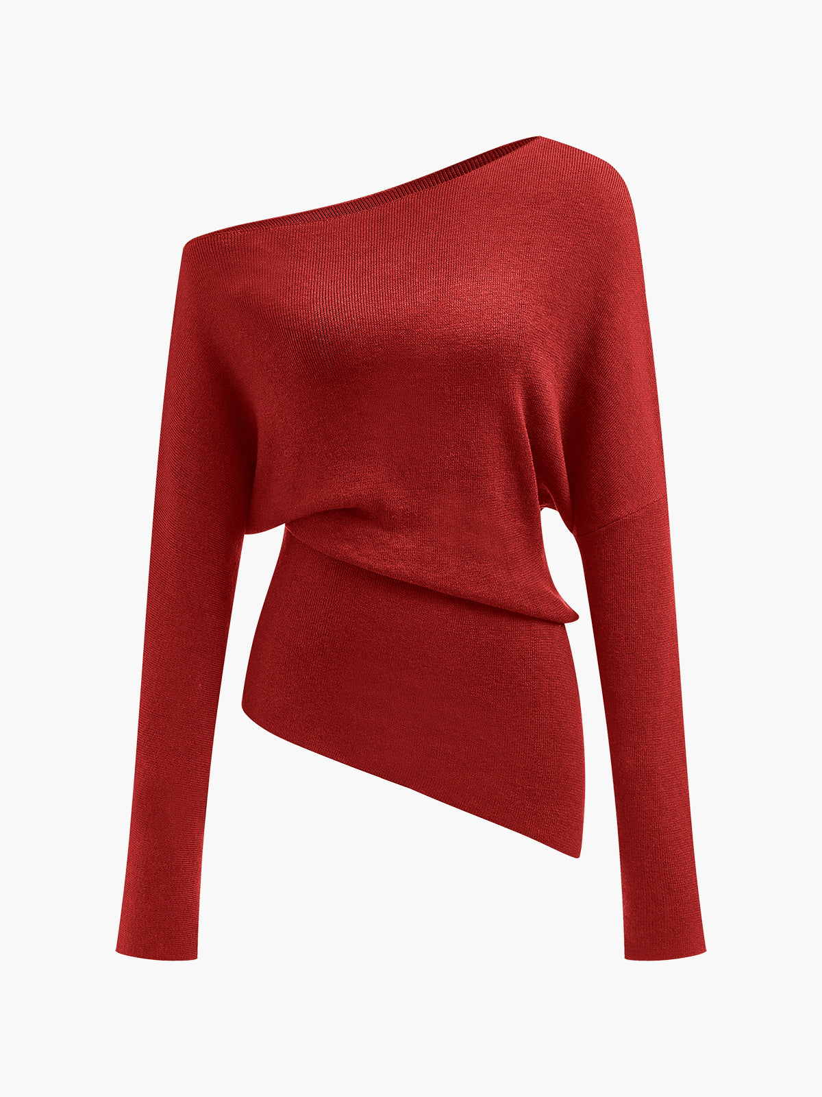 Top féminin décolleté asymétrique pour femme