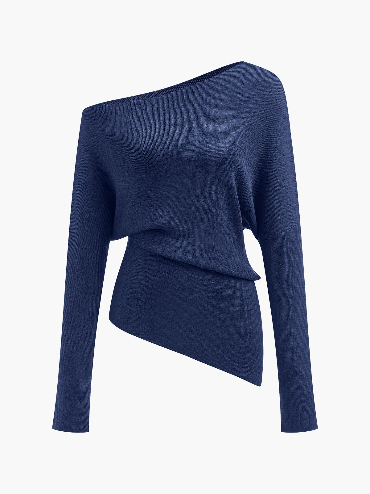 Top féminin décolleté asymétrique pour femme