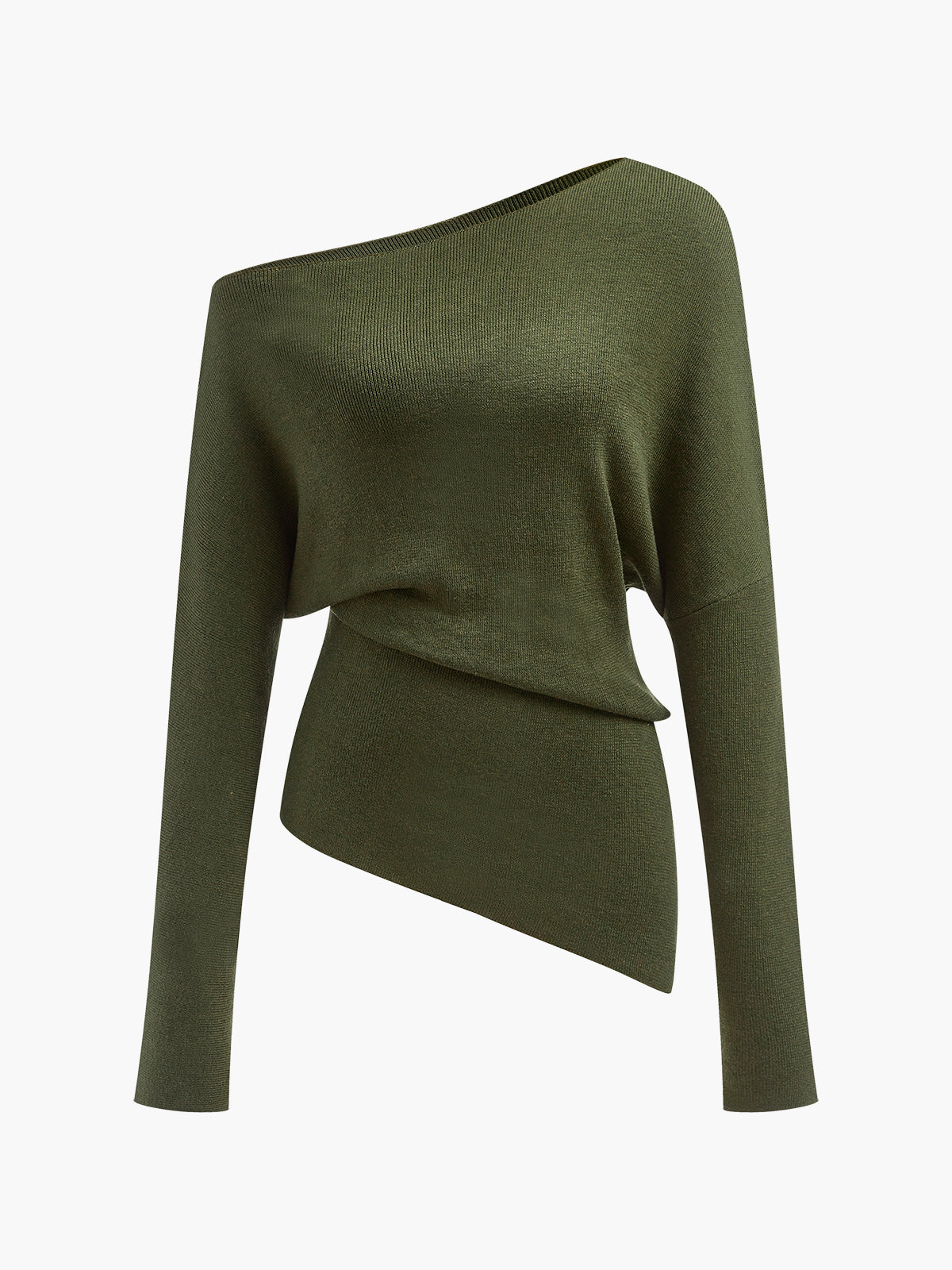 Top féminin décolleté asymétrique pour femme