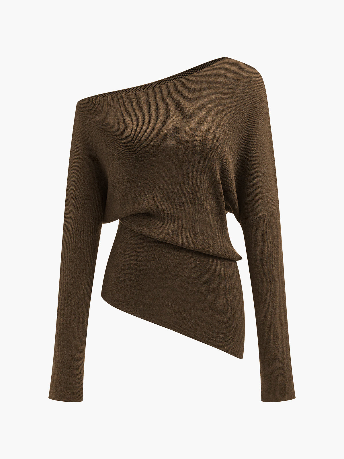Top féminin décolleté asymétrique pour femme
