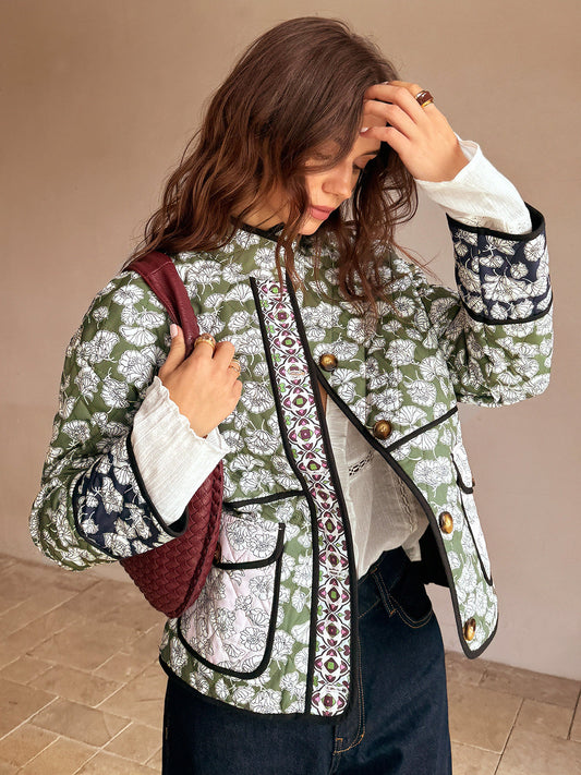 Veste Pailletée Colorée – Chic et Vintage pour Femmes - LuxeStyle