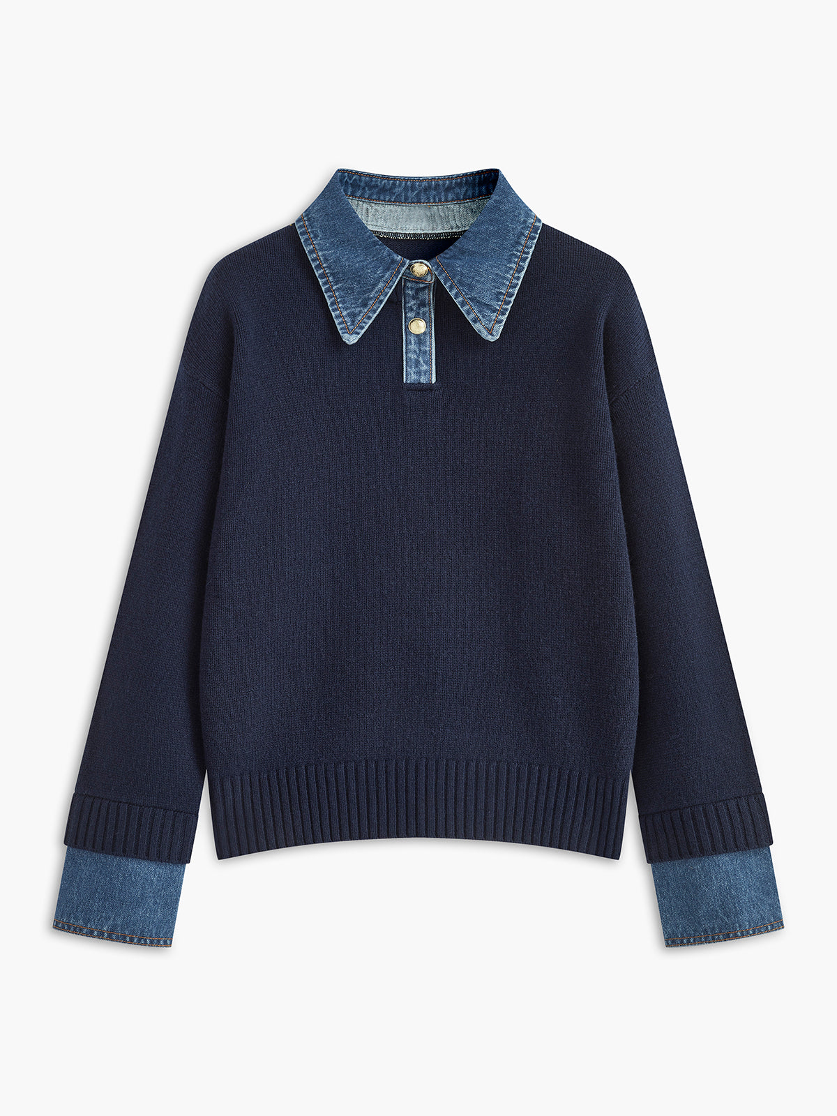Pull Femme Polyvalent à Revers Réversible pour Travail et Loisirs