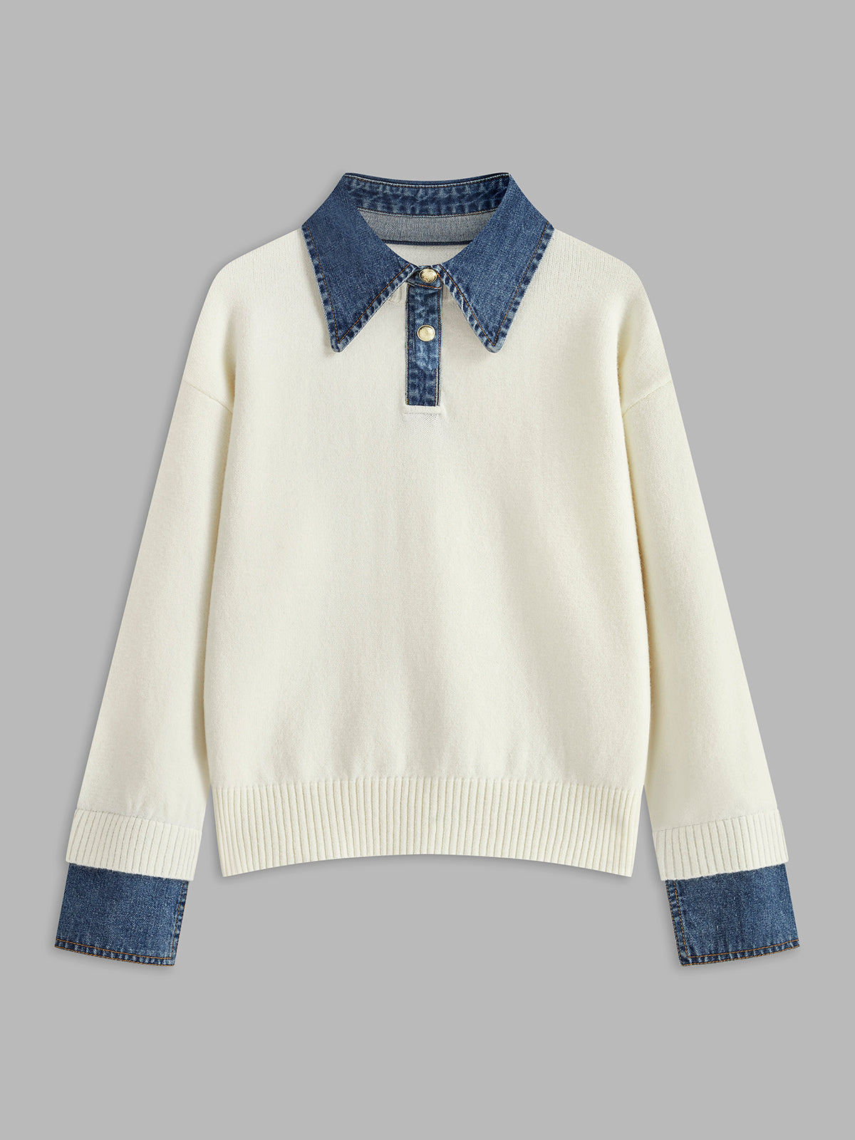 Pull Femme Polyvalent à Revers Réversible pour Travail et Loisirs