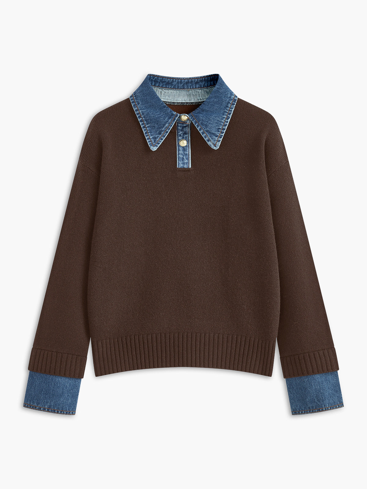 Pull Femme Polyvalent à Revers Réversible pour Travail et Loisirs