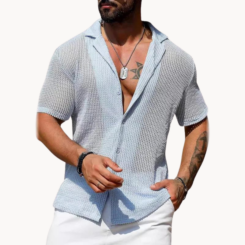 Chemise Homme Légère Manches Courtes