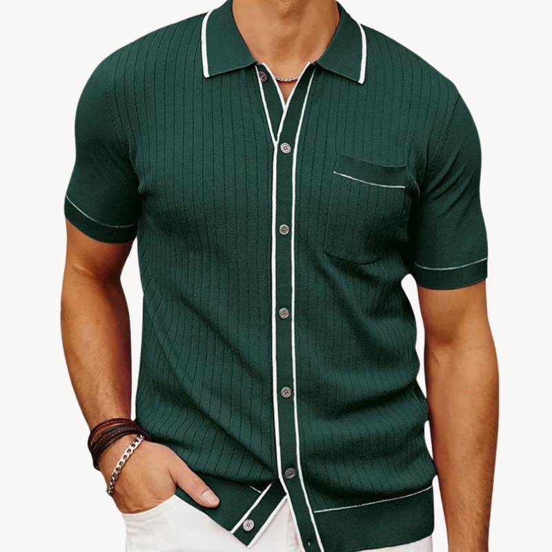 Chemise Décontractée Été avec Poche Avant