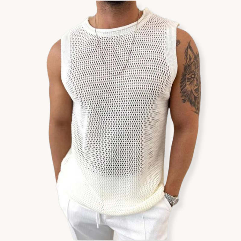 Débardeur Crochet Relaxe Ajouré