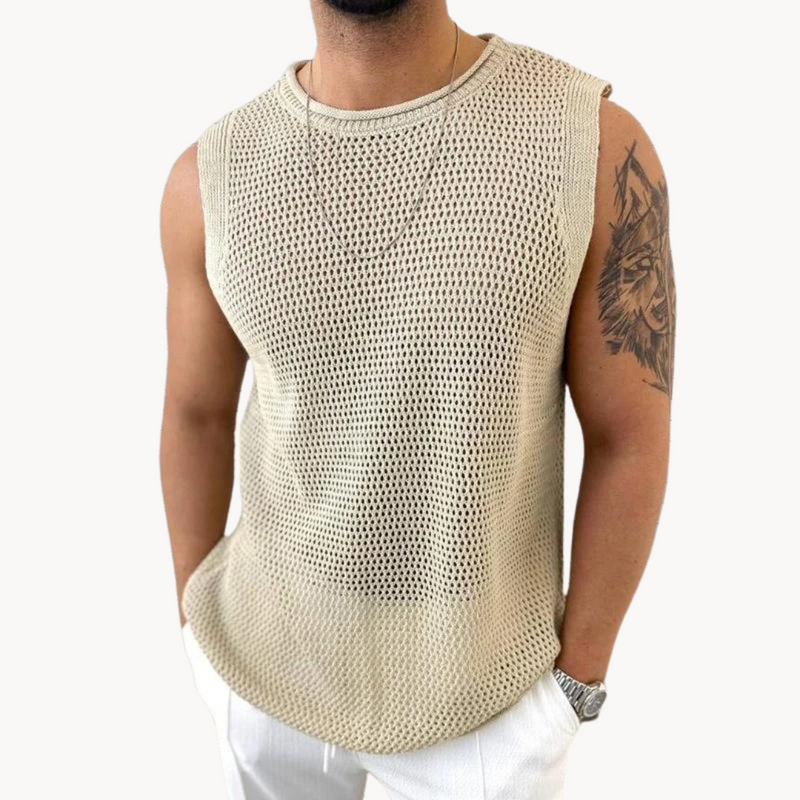 Débardeur Crochet Relaxe Ajouré