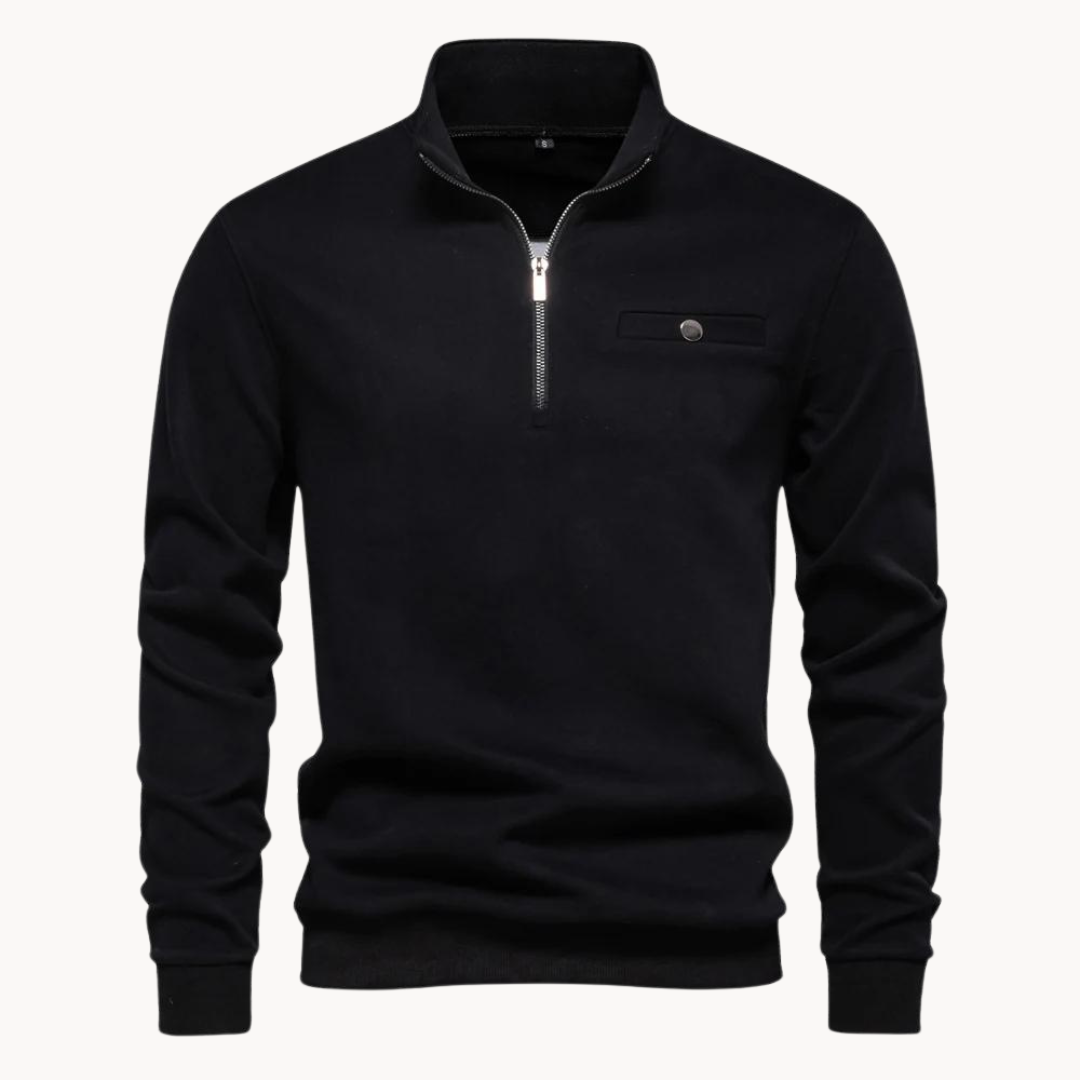 Pull décontracté homme à fermeture éclair