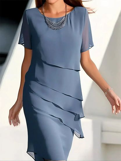 Robe Chic en Dentelle pour Femme | Taille Mi-Longue