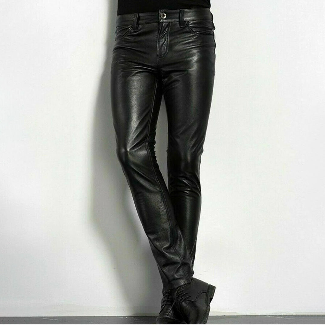 Pantalon Cuir Stylish Homme - luxestyle