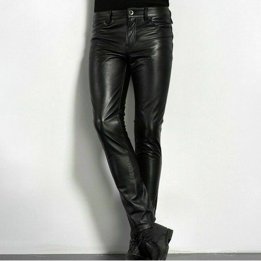 Pantalon Cuir Stylish Homme - luxestyle