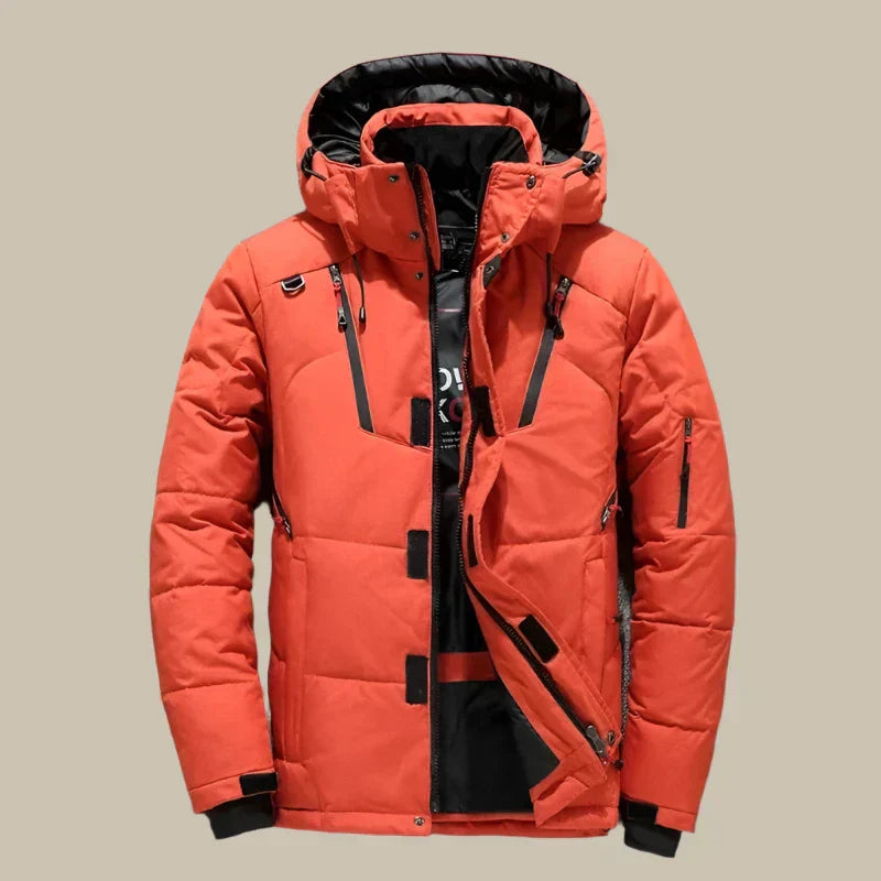 Veste Hiver Homme Élégante - Manteau Étanche et Doublure Chaude