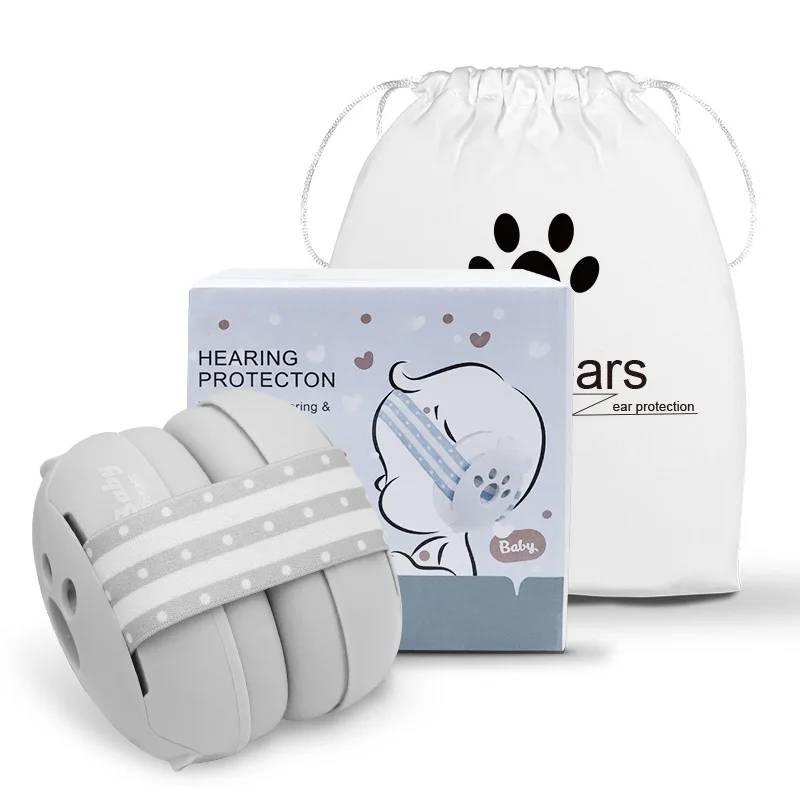 Casque de Protection Auditif Bébé Garçon avec Étui de Transport