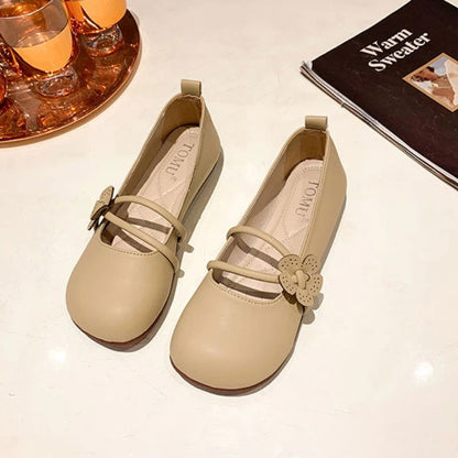 Ballerines Féminines Fleuries – Chaussures Chic à Lanières Douces - LuxeStyle