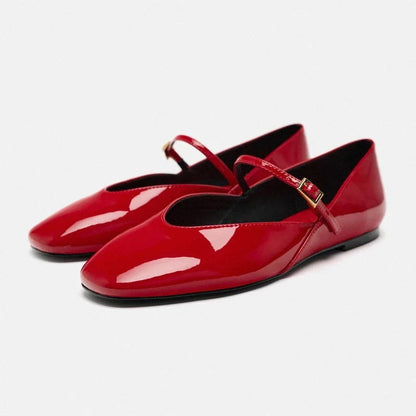 Ballerines Féminines Vernies Élégantes & Comfort