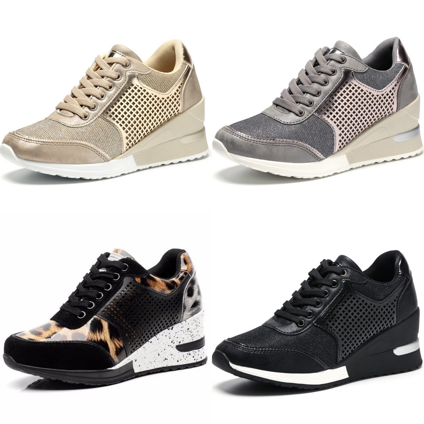 Baskets Féminines Luxe à Talon Haut