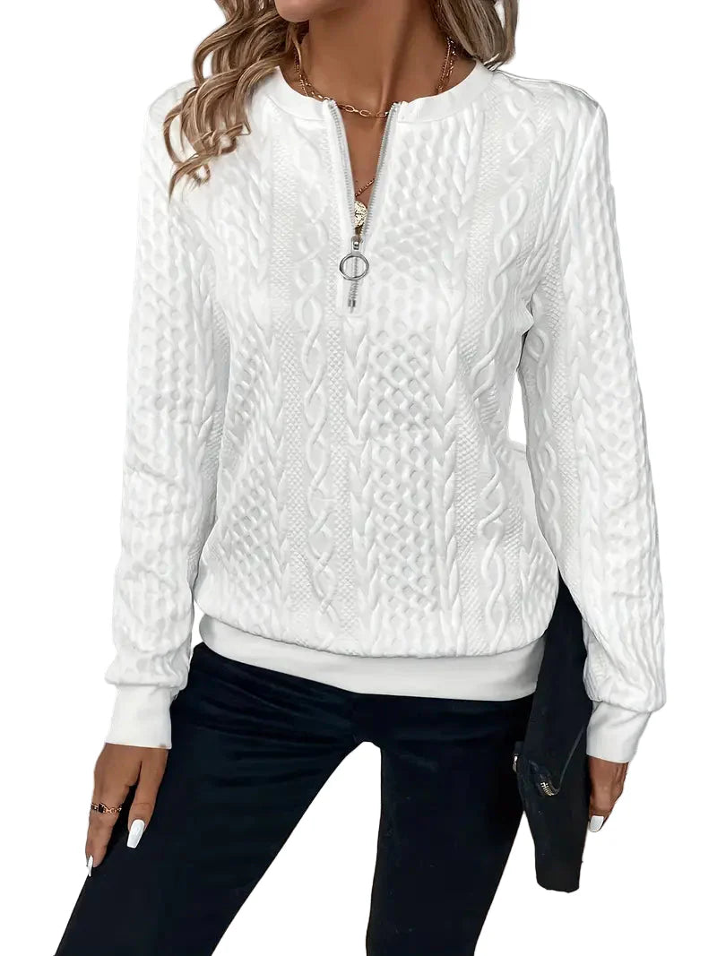 Pull Élégant pour Femme, Zippé et Chic - luxestyle