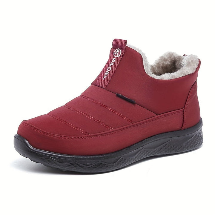 Bottes Talons Femmes Fourrure Synthétique et Semelles Antidérapantes