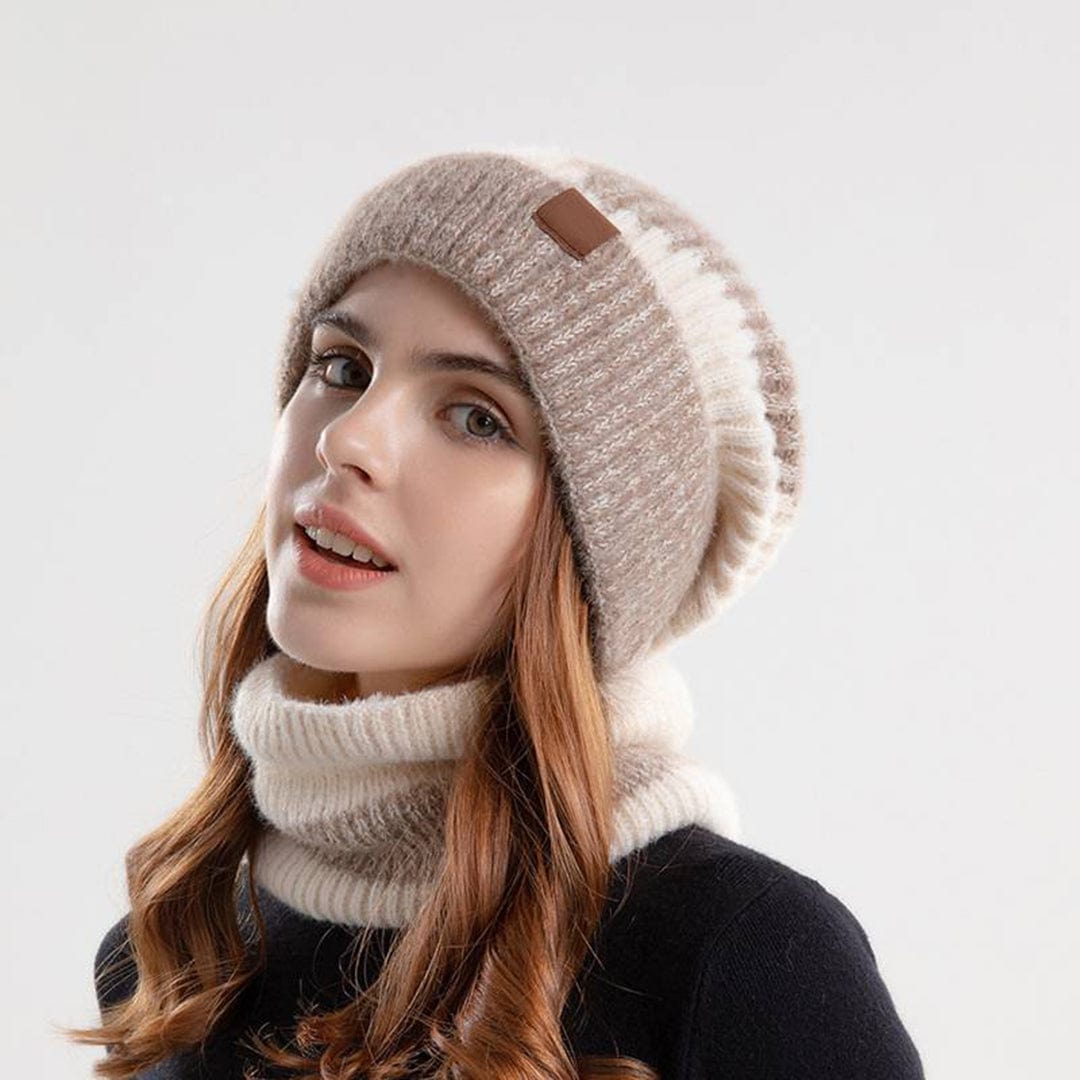 Chapeau et Écharpe Femme Hiver Douillet - LuxeStyle