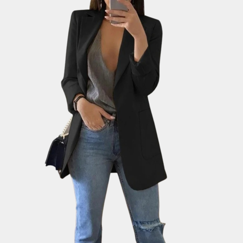 Blazer Féminin Élégant pour Travail ou Sortie - LuxeStyle