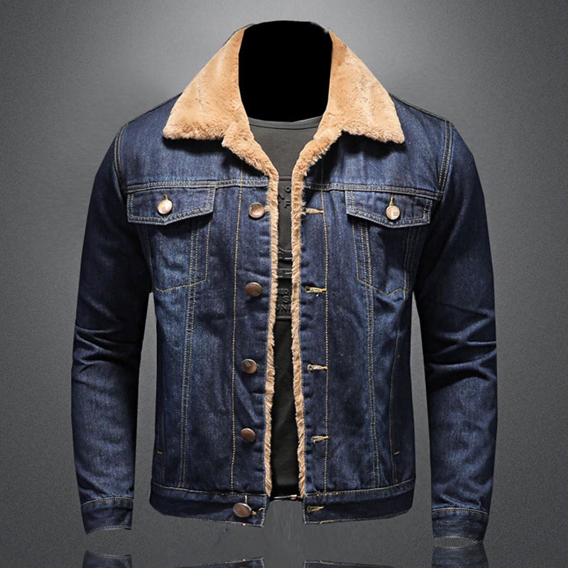 Veste Denim Homme Élégante et Douillette