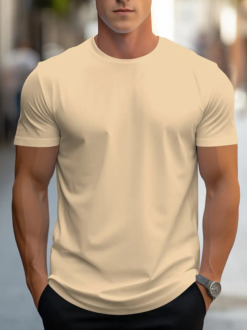 T-shirt Homme Blanc Décontracté