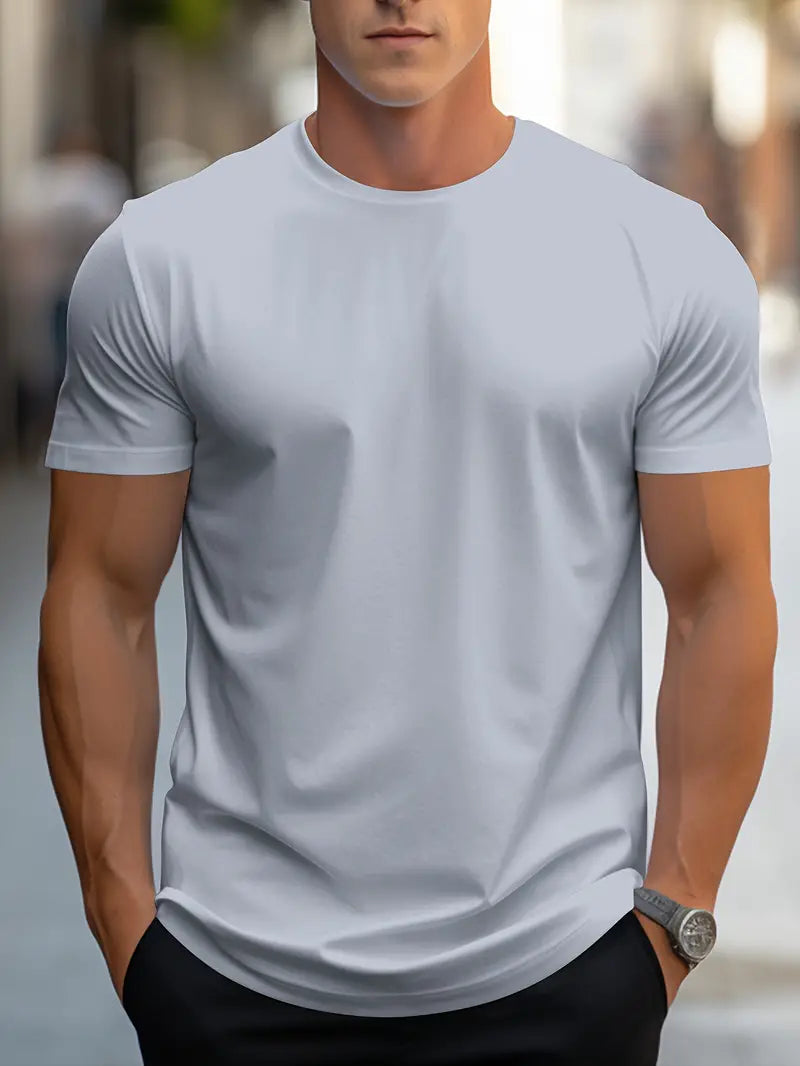 T-shirt Homme Blanc Décontracté