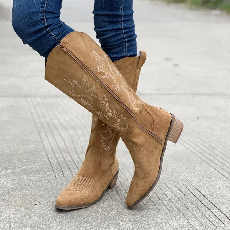Bottes cowboy féminines décontractées