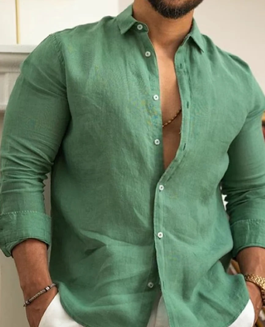 Chemise Homme Noir Classique Styliste