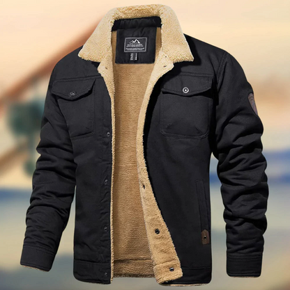 Veste Hiver Polaire Douillette Boutons Cachemire
