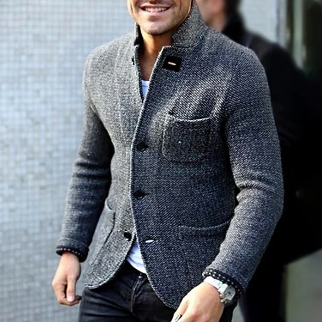 Manteau Homme Hiver Court et Élégant