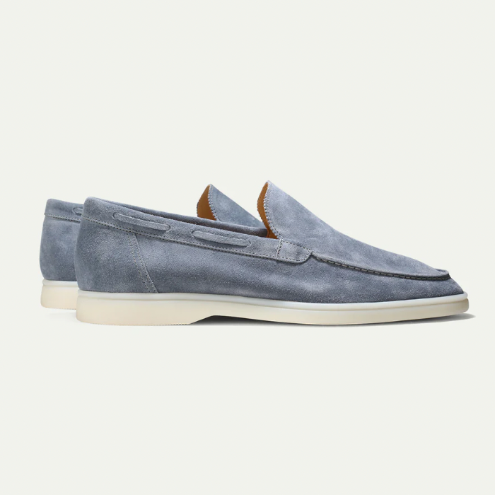 Mocassins cuir brun homme élégant