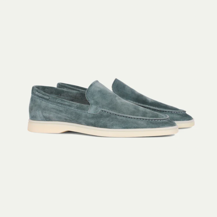 Mocassins cuir brun homme élégant