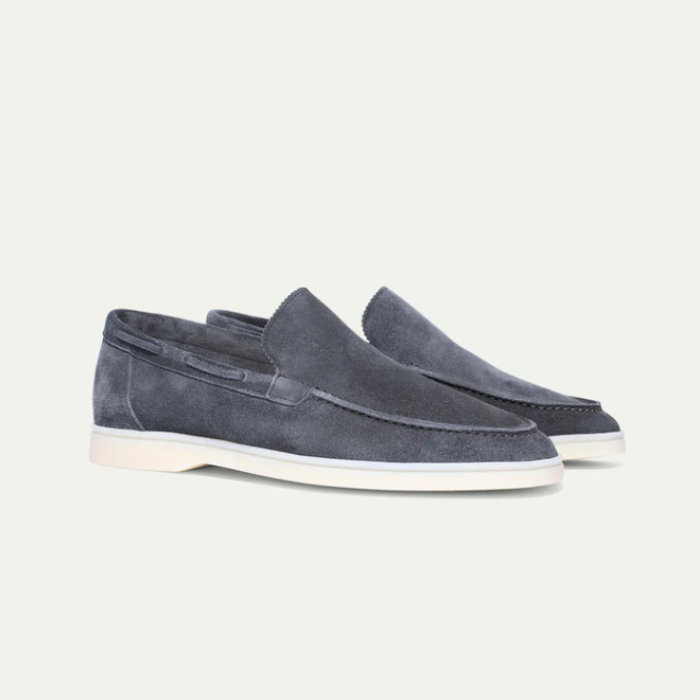 Mocassins cuir brun homme élégant