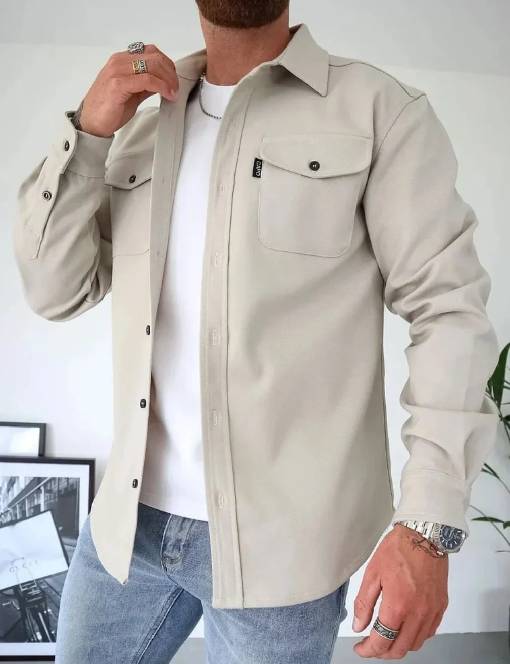 Chemise Homme Manches Longues Classique Automne