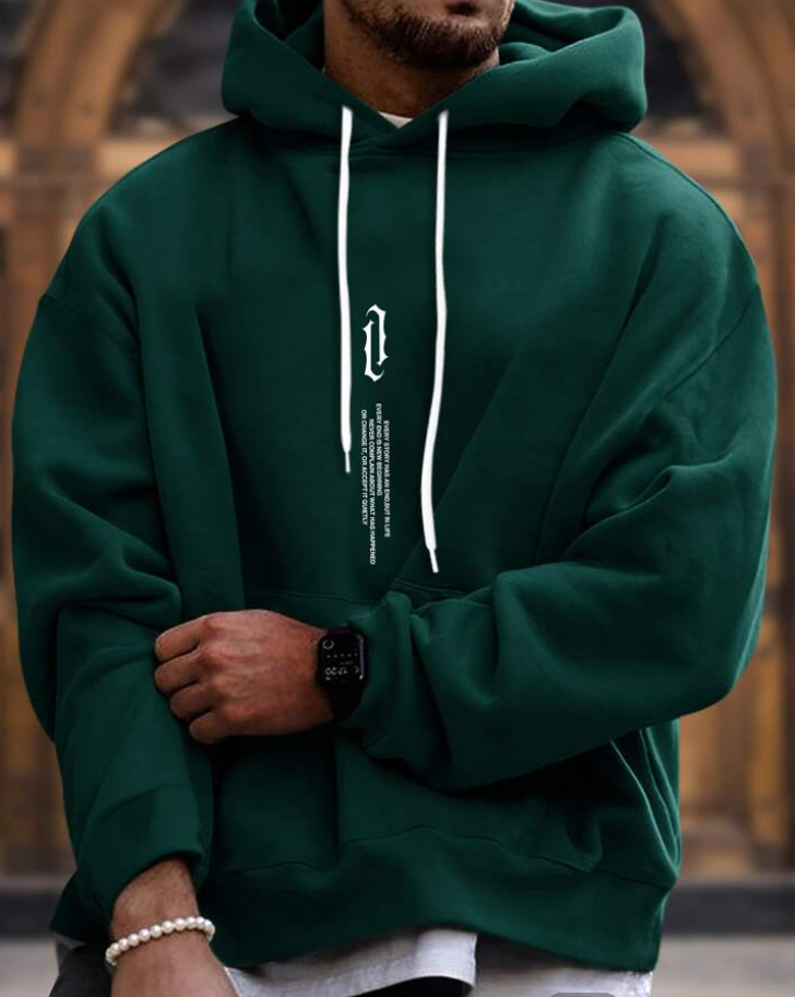 Sweat À Capuche Graphique Pour Homme | Parfait Pour Le Sport En Plein Air