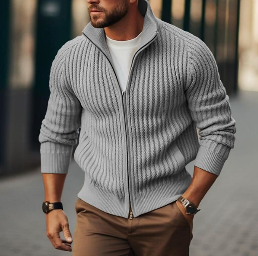 Pull zippé douillet hiver
