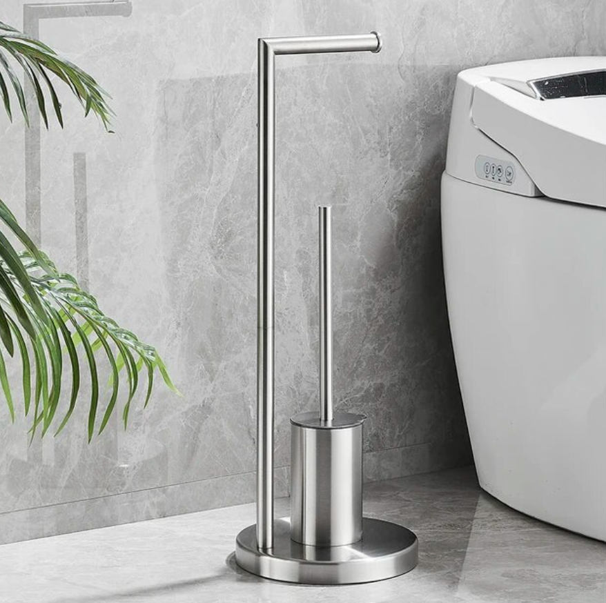 Support de Papier Toilette Design avec Brosse Intégrée