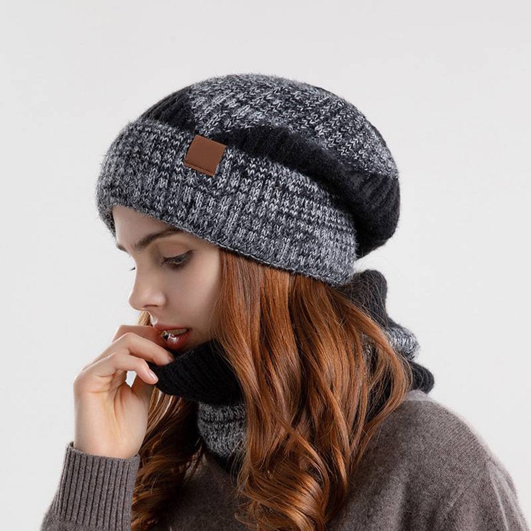 Chapeau et Écharpe Femme Hiver Douillet
