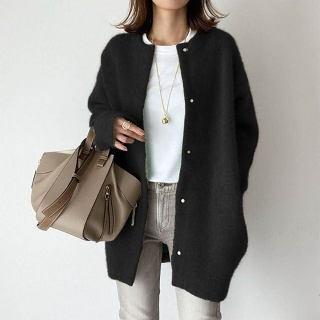 Gilet en Maille Doux pour Femme - Idéal pour Automne et Hiver