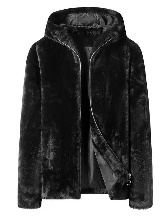 Manteau Hivernal Doublé pour Homme avec Col Réversible - LuxeStyle