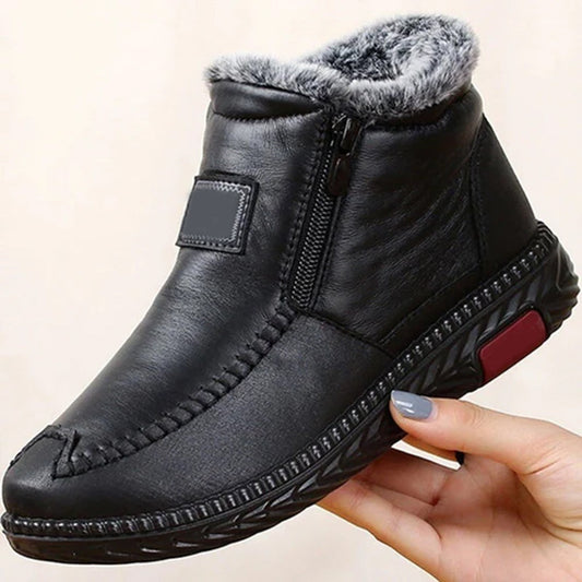 Bottes Hiver Chaudes Femmes - Fourrure Douce & Semelle Grip - LuxeStyle