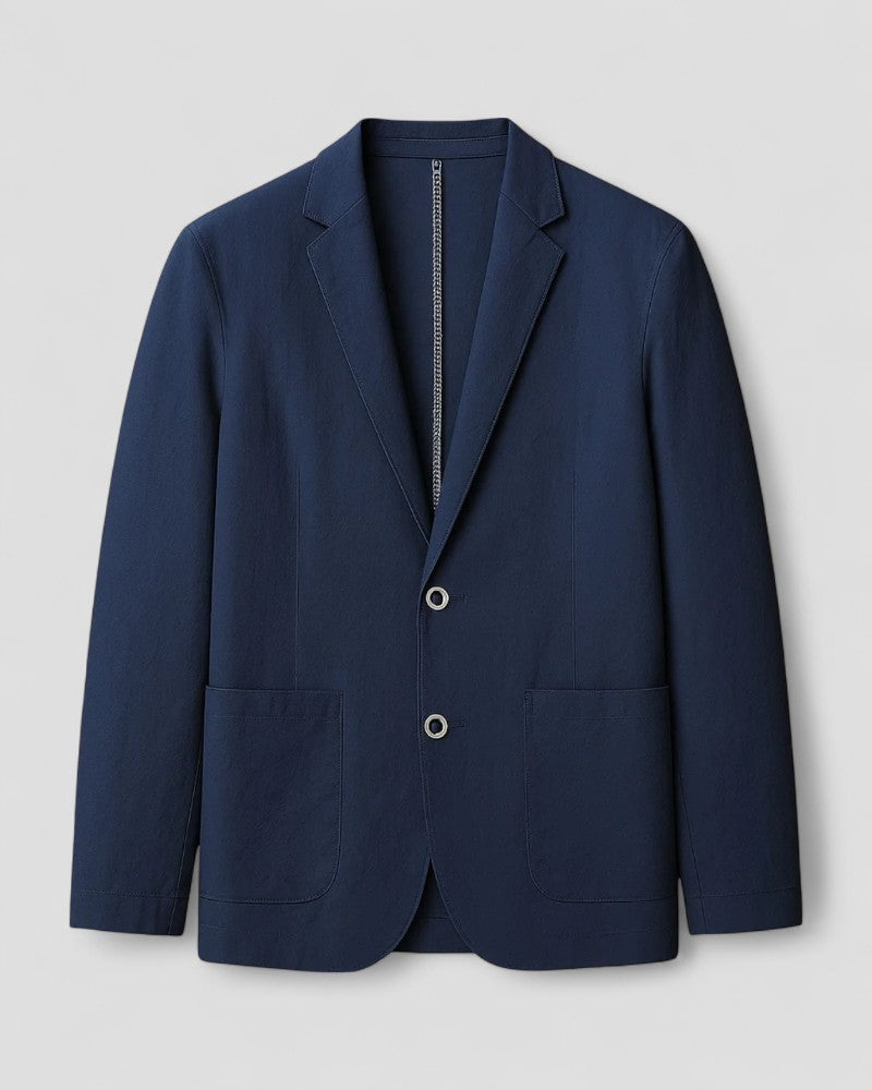 Blazer en lin mélangé, coupe élégante et décontractée, pour homme