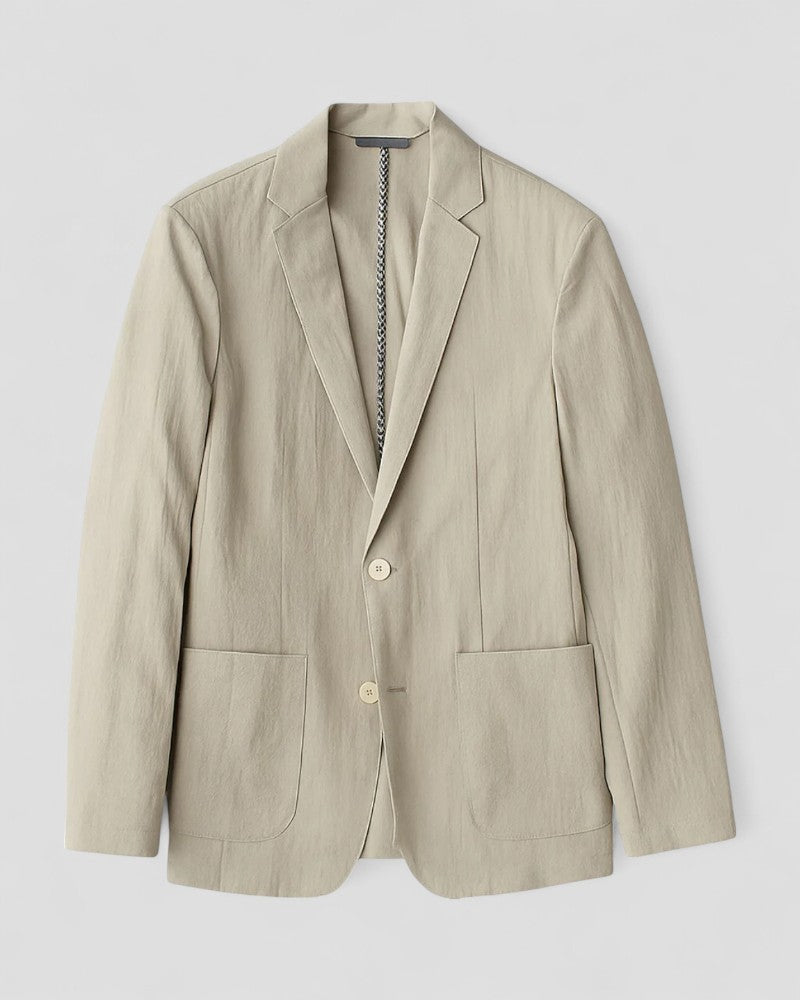 Blazer en lin mélangé, coupe élégante et décontractée, pour homme