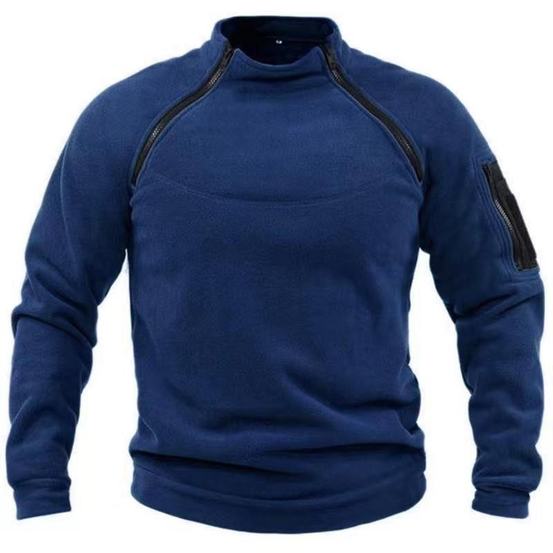 Doudoune Homme Hiver Zippée - Manches Longues avec Poche et Détails Coutures