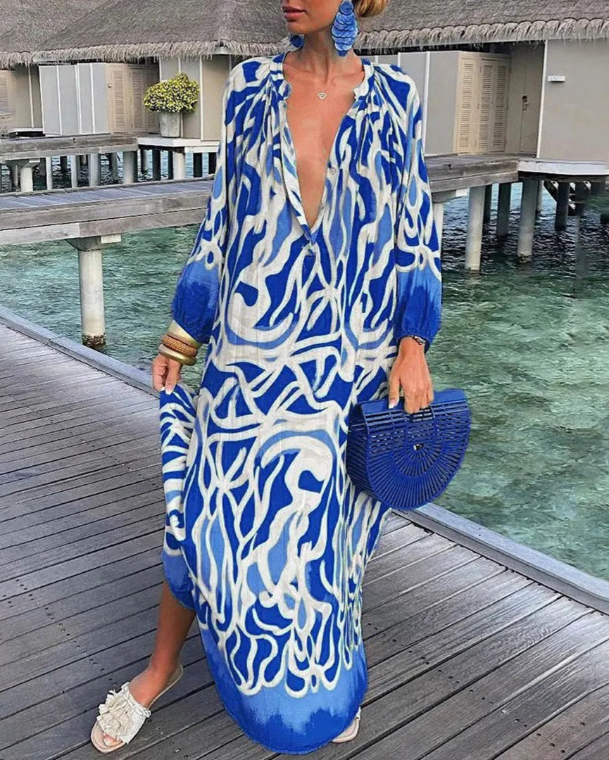 Robe Longue Floral Élégante pour Femme