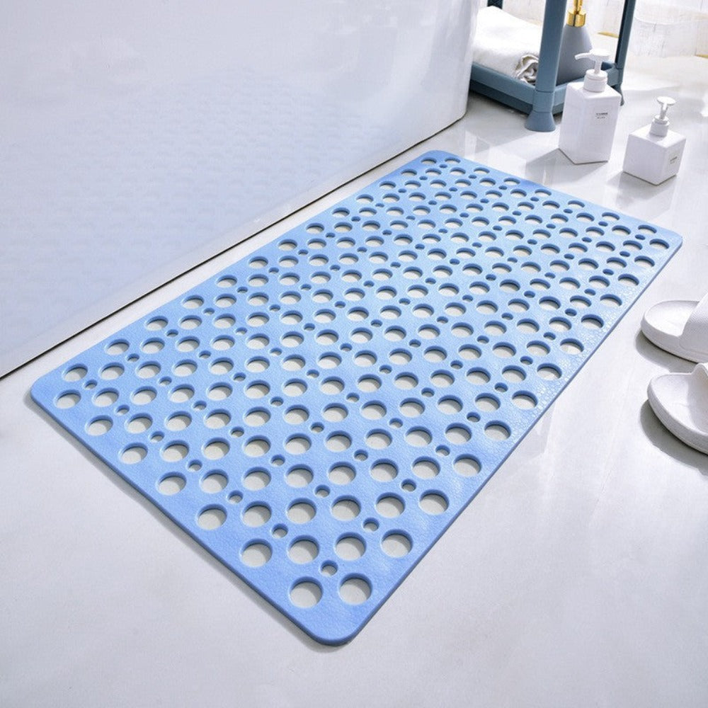 Tapis de bain sécurité gris perforé